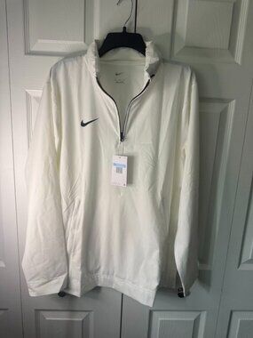 Nike Coaches Windbreaker Jacket 1/4 Zip Hoodie Men’s FJ9545-107